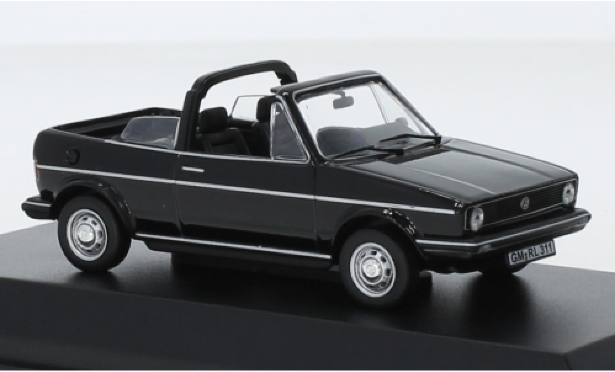 Volkswagen Golf 1/43 Norev I Convertible black 1981 Softtop couch&eacute; avec diecast model cars