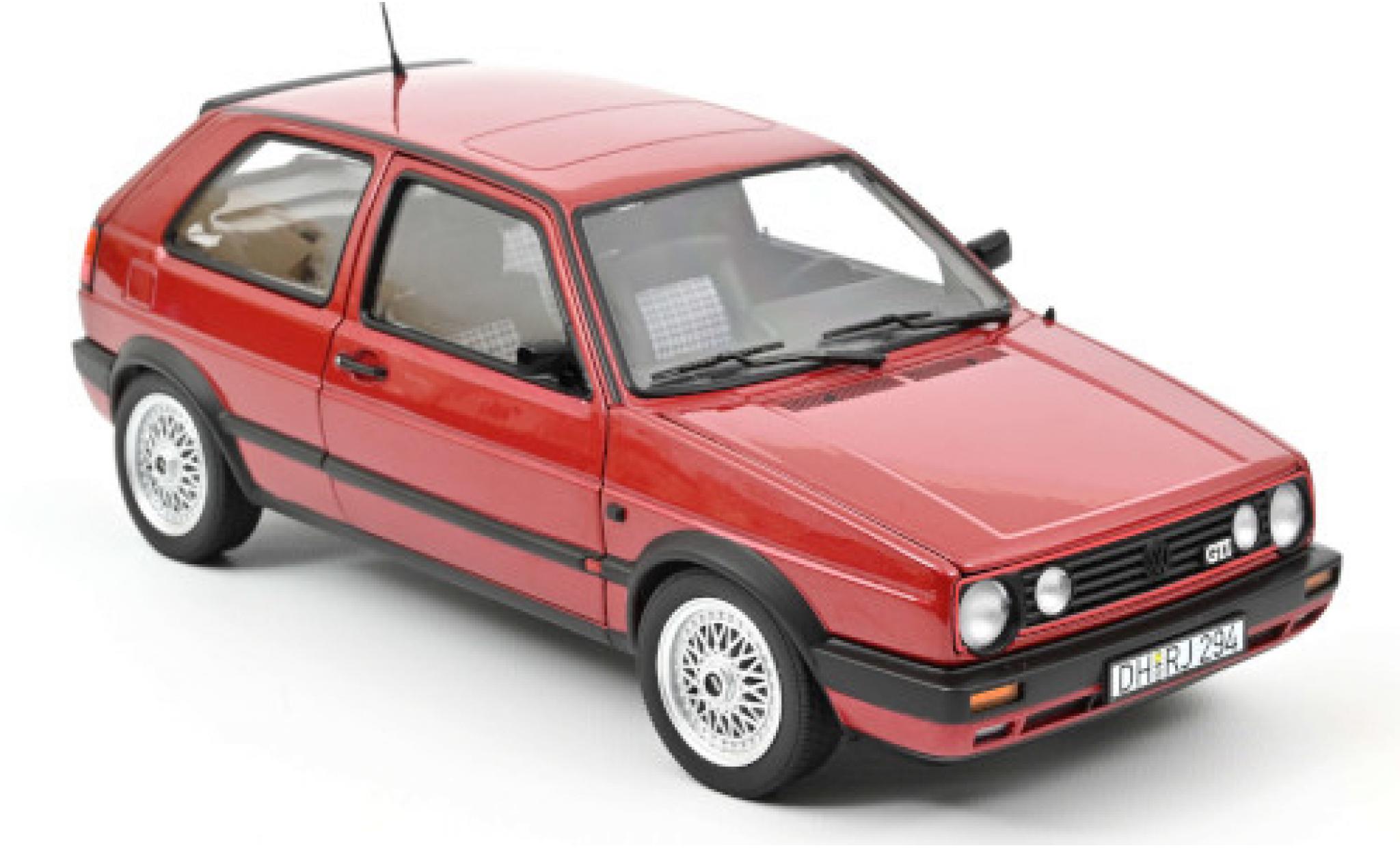 Volkswagen Golf 1/18 Norev II GTI metallic red 1990 diecast model cars