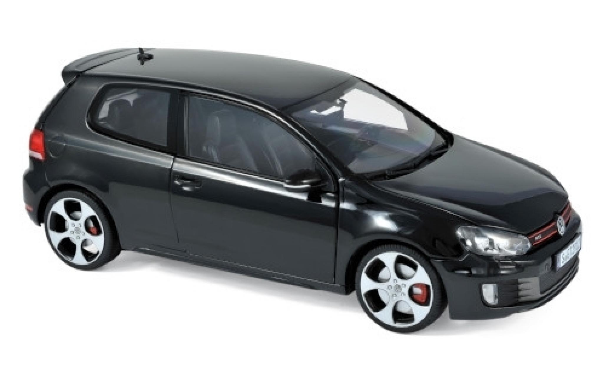 Volkswagen Golf 1/18 Norev VI GTI black 2009 diecast model cars
