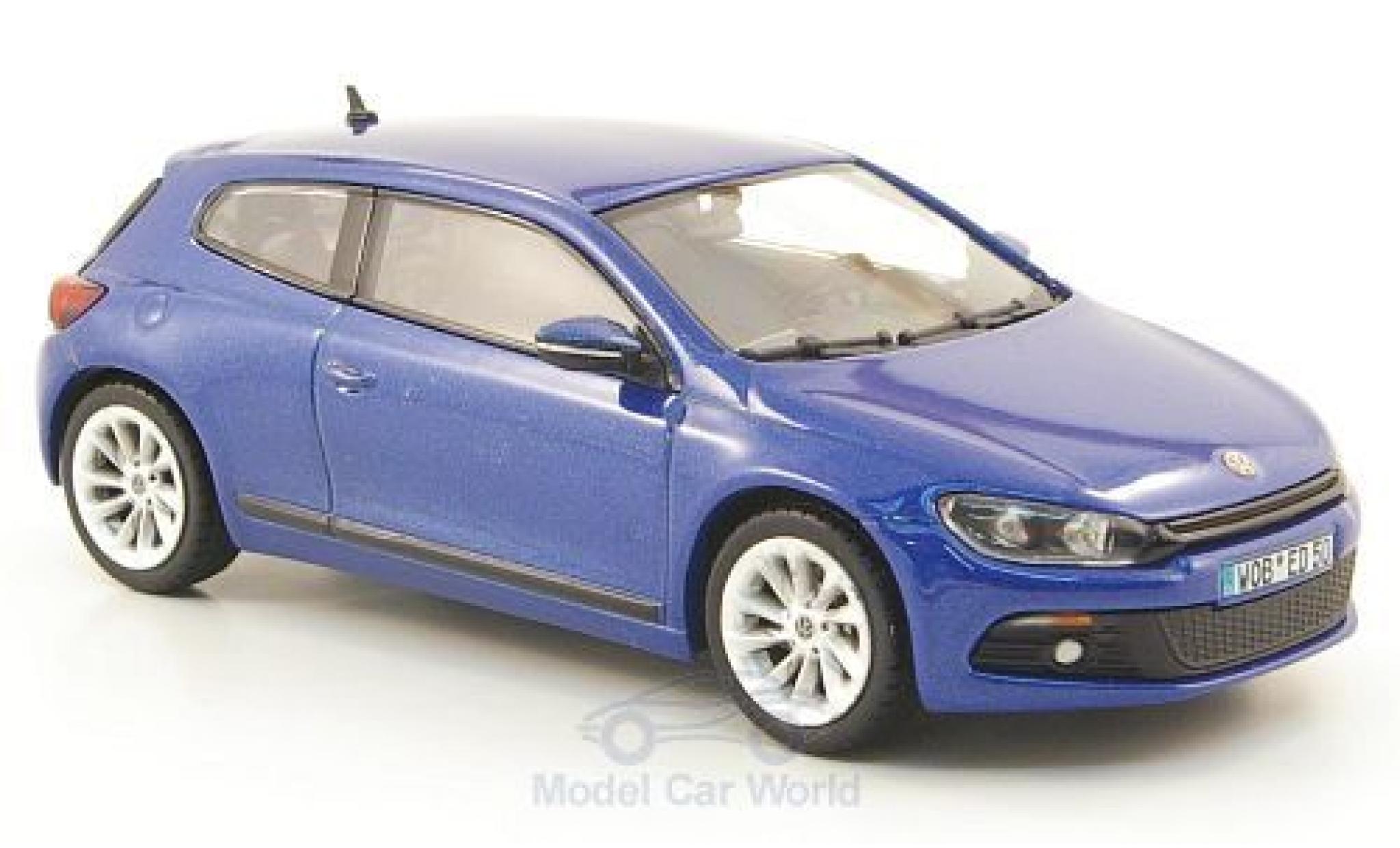 Volkswagen Scirocco 1/43 Norev 3 metallic blue 2008 diecast model cars