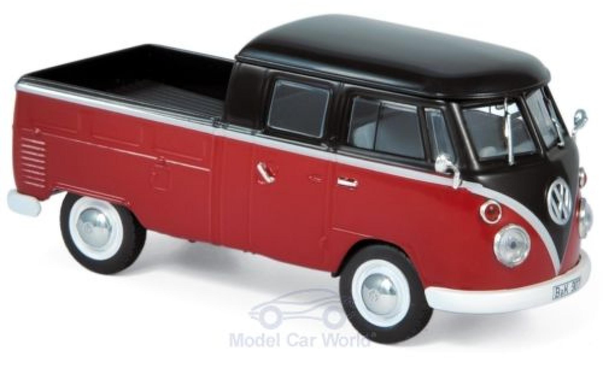 Volkswagen T1 1/43 Norev Doppelkabine red/black 1961 diecast model cars