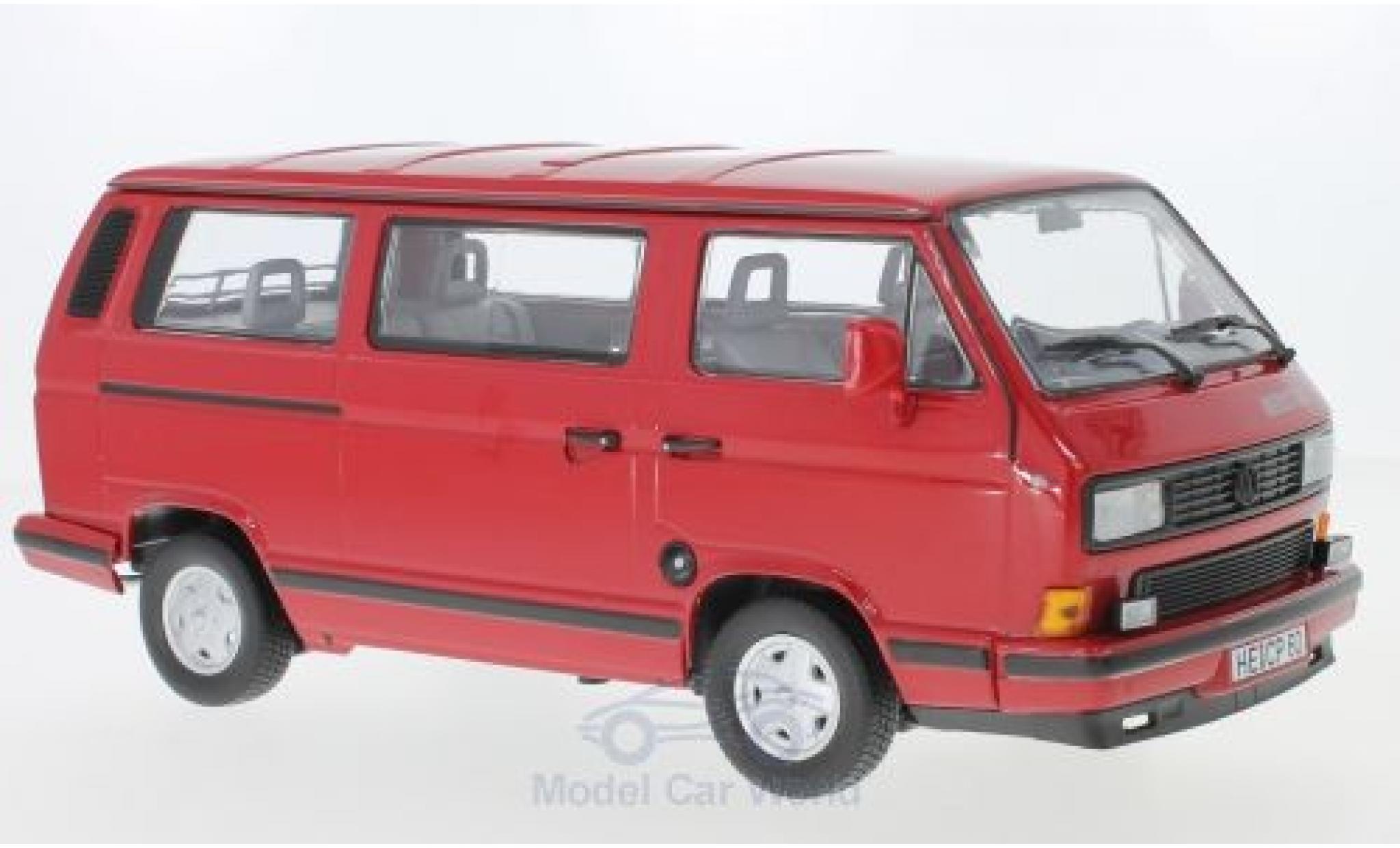 Volkswagen T3 A 1/18 Norev Multivan Redstar red 1992 diecast model cars