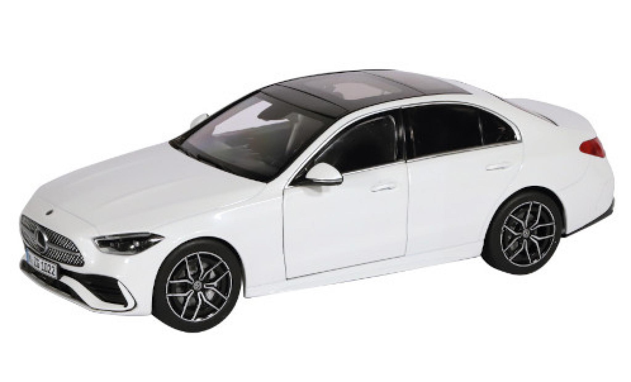 Mercedes Classe C 1/18 NZG white 2021 diecast model cars