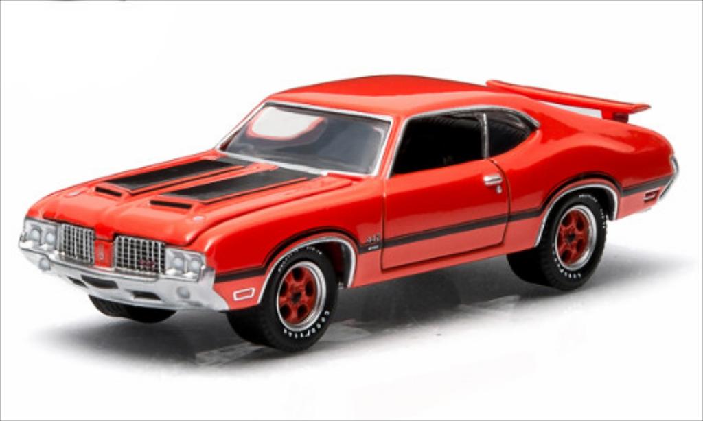 Oldsmobile Cutlass 1/64 Greenlight 442 orange 1972 diecast model cars