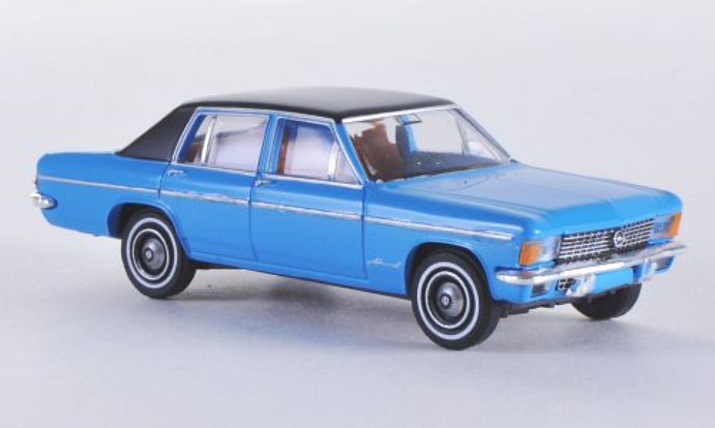 Opel Admiral 1/87 Brekina B blue/matt-black diecast model cars
