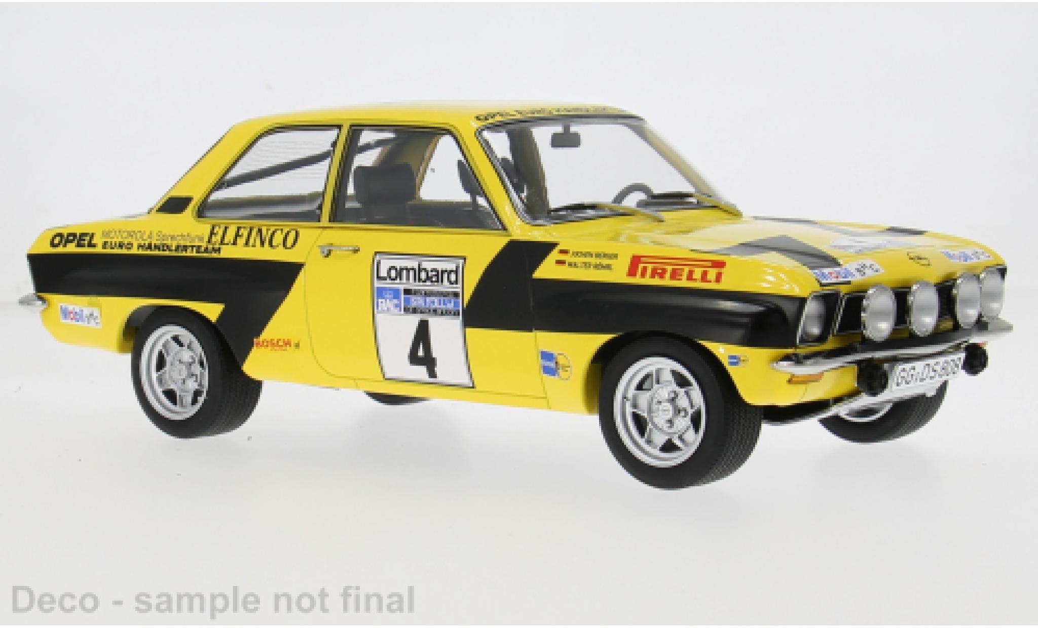 Opel Ascona 1/18 MCG A RAC Rally 1975 #4 W.R&ouml;hrl/C.Geistd&ouml;rfer 1:18 diecast model cars