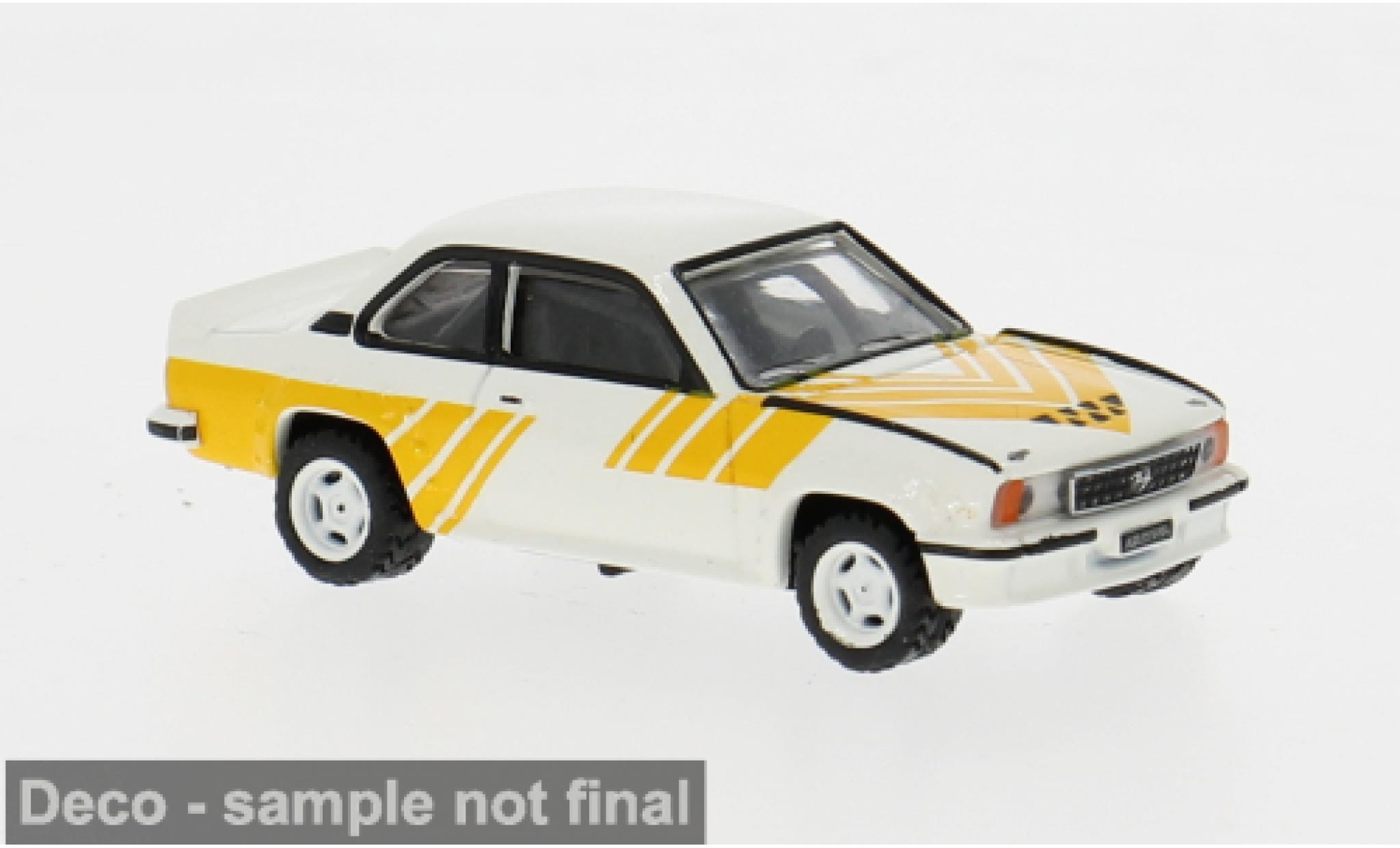 Opel Ascona 1/87 Brekina B i400 white/yellow 1980 1:87 diecast model cars