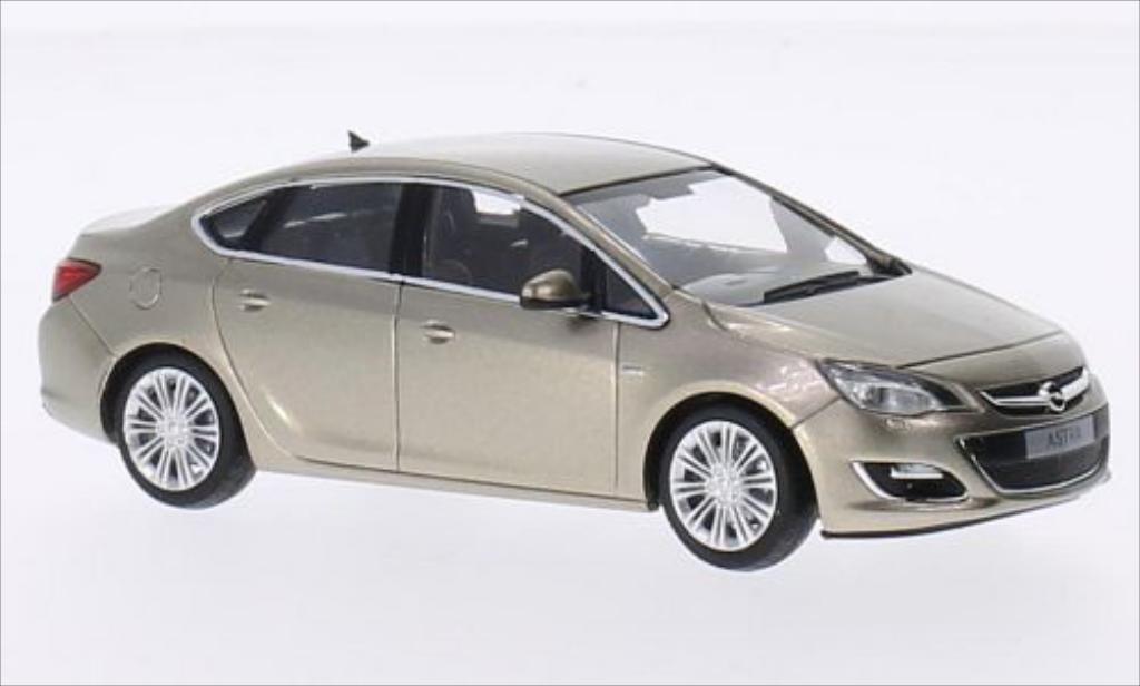Opel Astra 1/43 Minichamps J Limousine gold 2012 diecast model cars