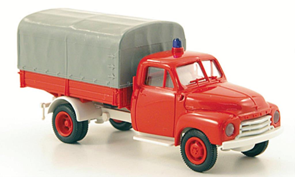 Opel Blitz 1/87 Brekina Fire brigade PP-LKW diecast model cars