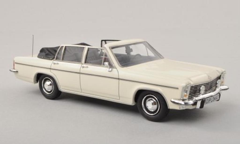 Opel Diplomat 1/43 Matrix B 5.4 Fissore Convertible white diecast model cars