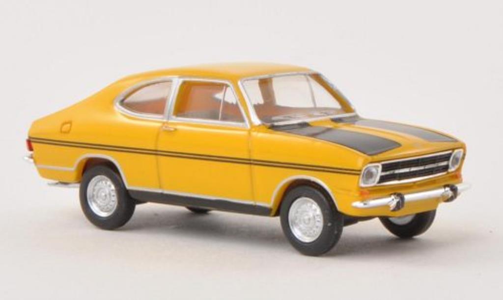 Opel Kadett B 1/87 Herpa B Coupe Rally yellow/matt-black diecast model cars