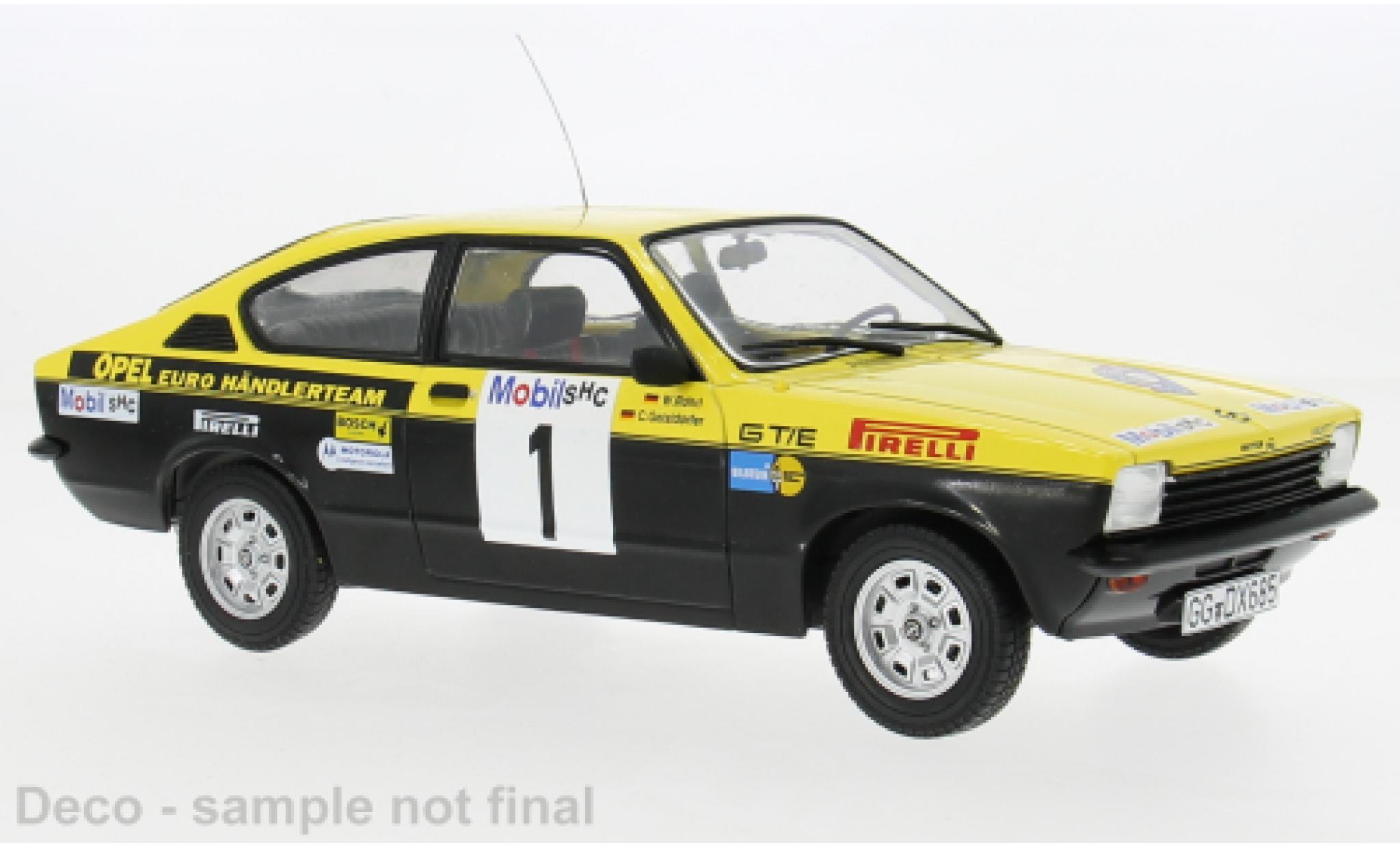 Opel Kadett 1/18 MCG C Coupe GT/E Westfalen-Lippe Rally 1977 #1 W.R&ouml;hrl/C.Geistd&ouml;rfer 1:18 diecast model cars