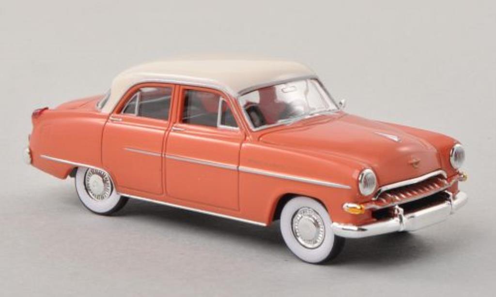 Opel Kapitan 1/87 Brekina lachs-red/white 1954 diecast model cars