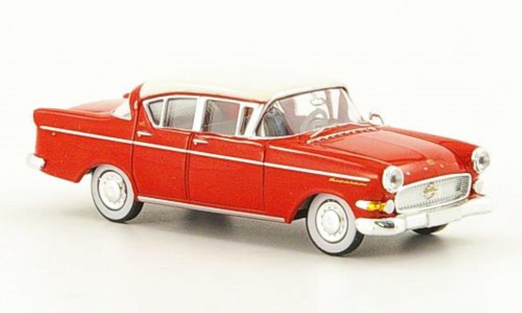Opel Kapitan 1/87 Brekina P-L 2.5 red/white 1958 diecast model cars
