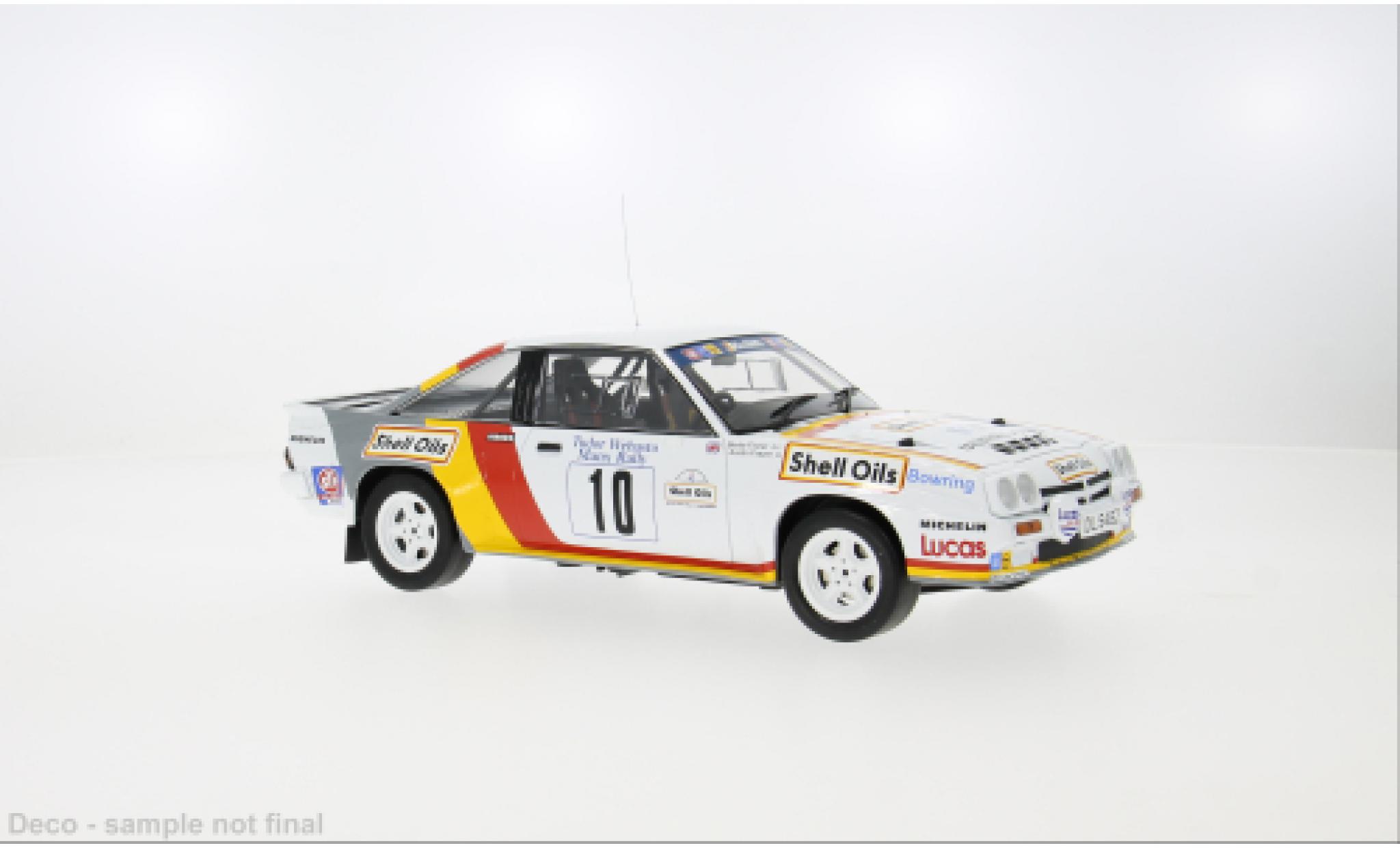 Opel Manta 1/18 IXO B 400 Rally Manx 1985 #10 B.Fisher/A.Frazer 1:18 diecast model cars