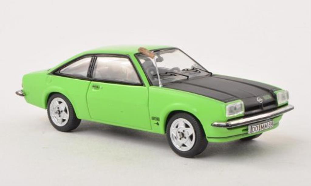 Opel Manta B 1/43 Schuco B GT/E grun/matt-black mit Fuchsschwanz diecast model cars