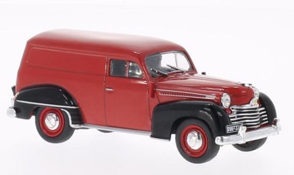 Opel Olympia 1/43 WhiteBox Van red/black 1950 diecast model cars
