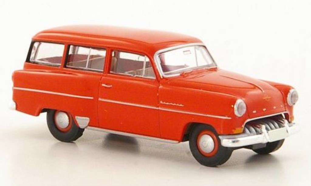 Opel Olympia 1/87 Brekina Rekord Caravan red diecast model cars