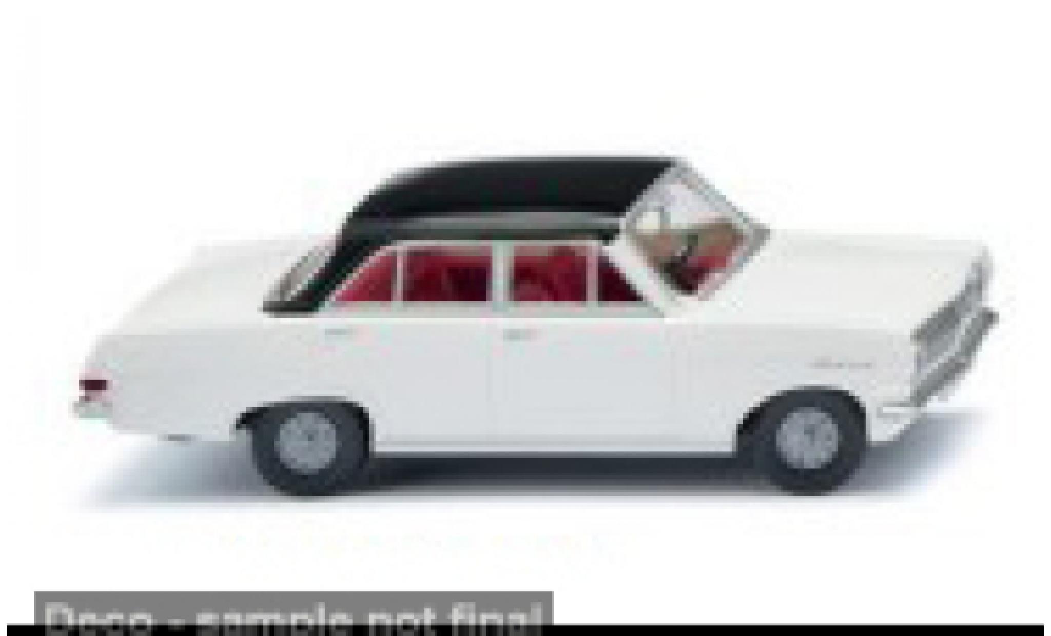Opel Rekord 1/87 Wiking A white/black 1963 1:87 diecast model cars