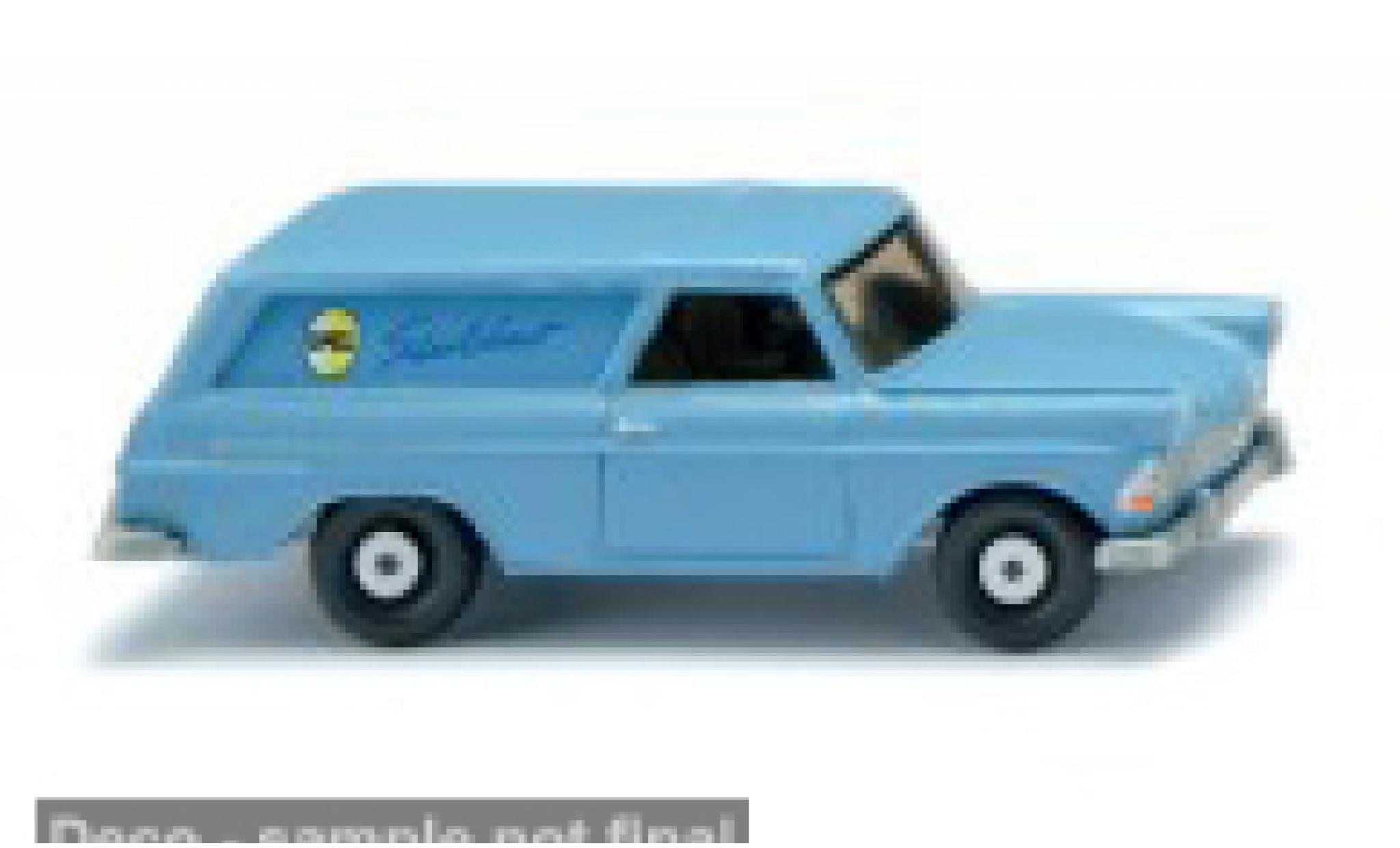 Opel Rekord 1/87 Wiking Caravan blue 1960 1:87 diecast model cars