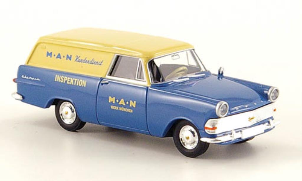 Opel Rekord 1/87 Brekina P2 Kasten MAN Kundendienst diecast model cars