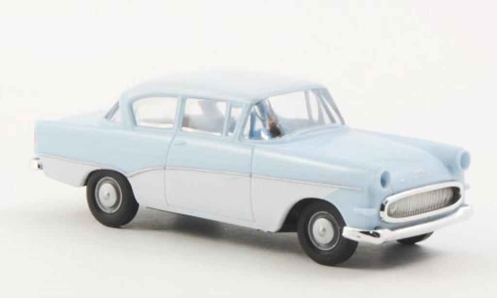 Opel Rekord 1/87 Brekina PI blue/white diecast model cars