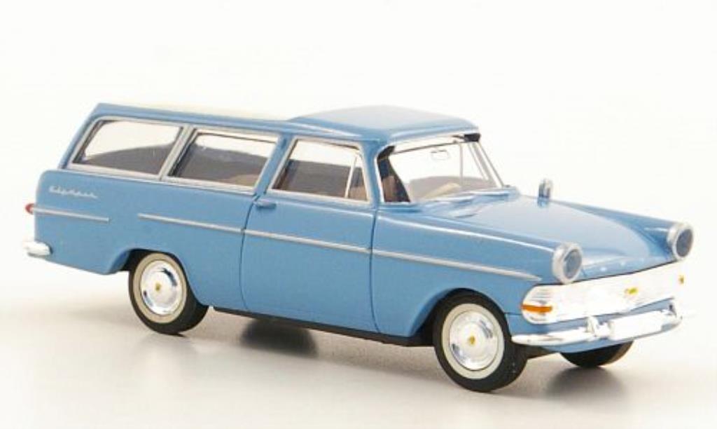 Opel Rekord 1/87 Brekina PII Caravan blue/white diecast model cars