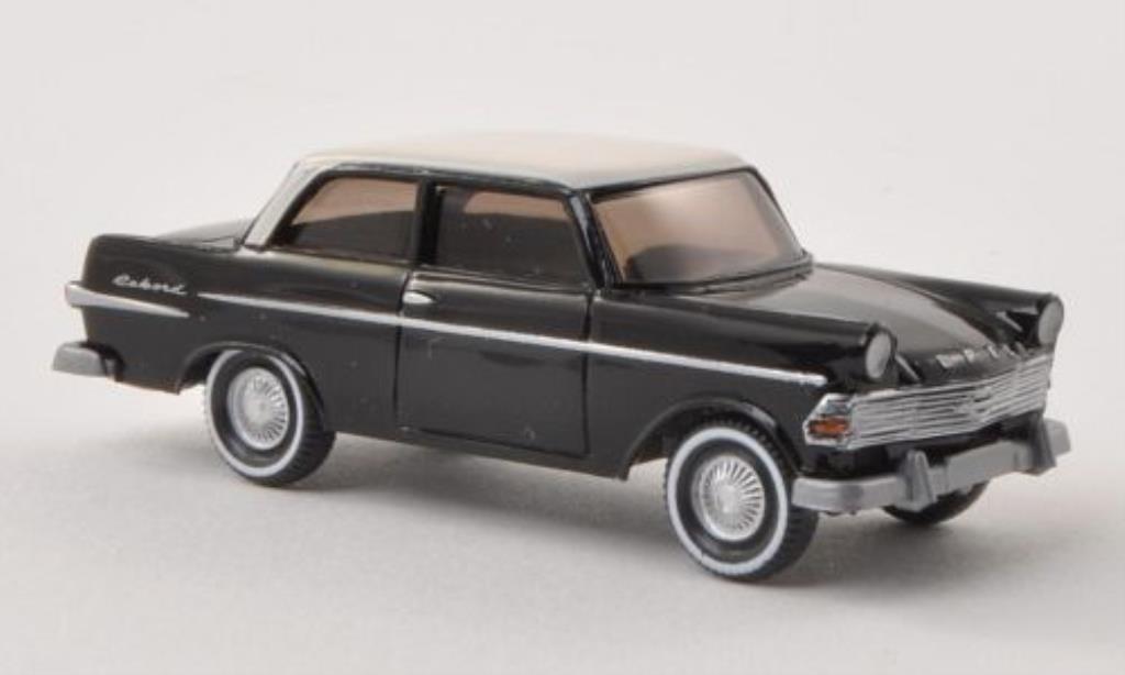 Opel Rekord 1/87 Wiking P2 black/elfenbein 1960 diecast model cars