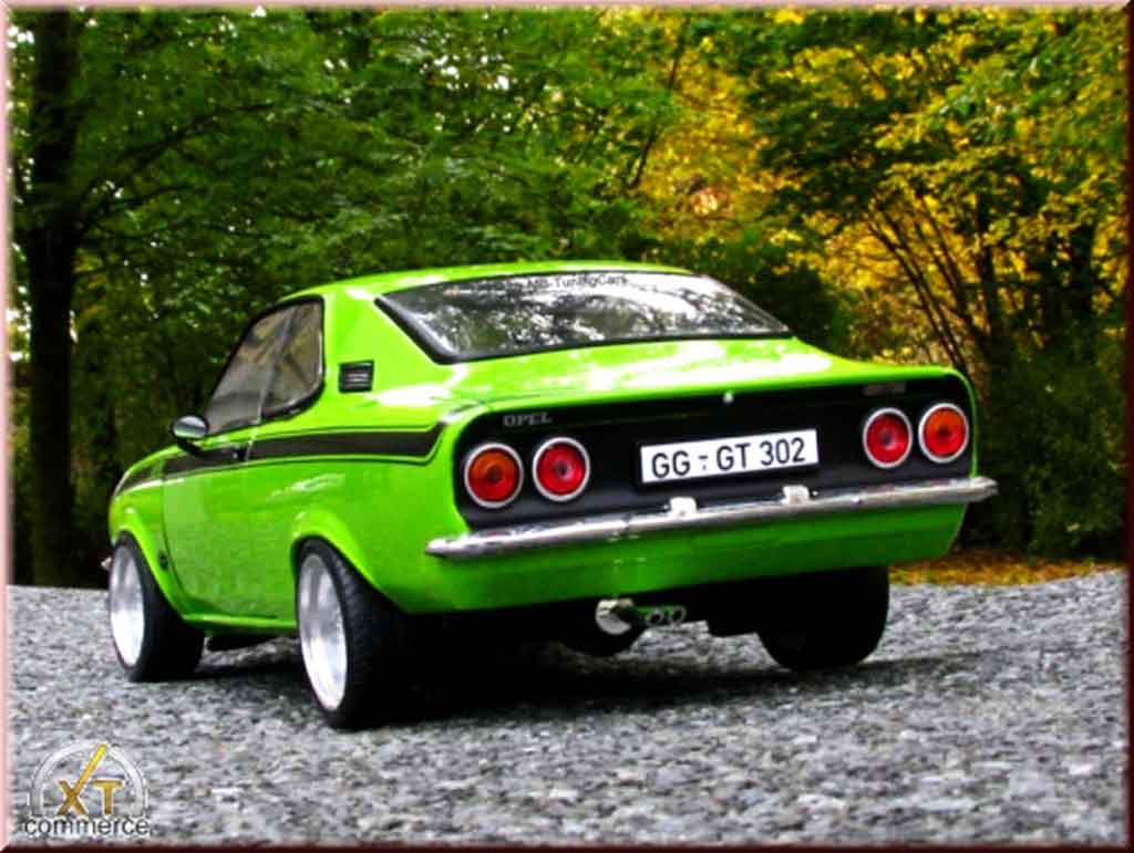 Opel Manta A gt/e green 1975 jantes bbs bords larges 1/18 Norev