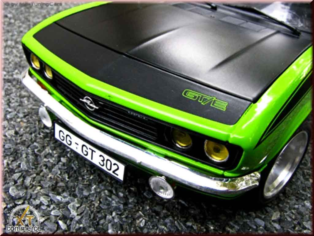 Opel Manta A gt/e green 1975 jantes bbs bords larges 1/18 Norev