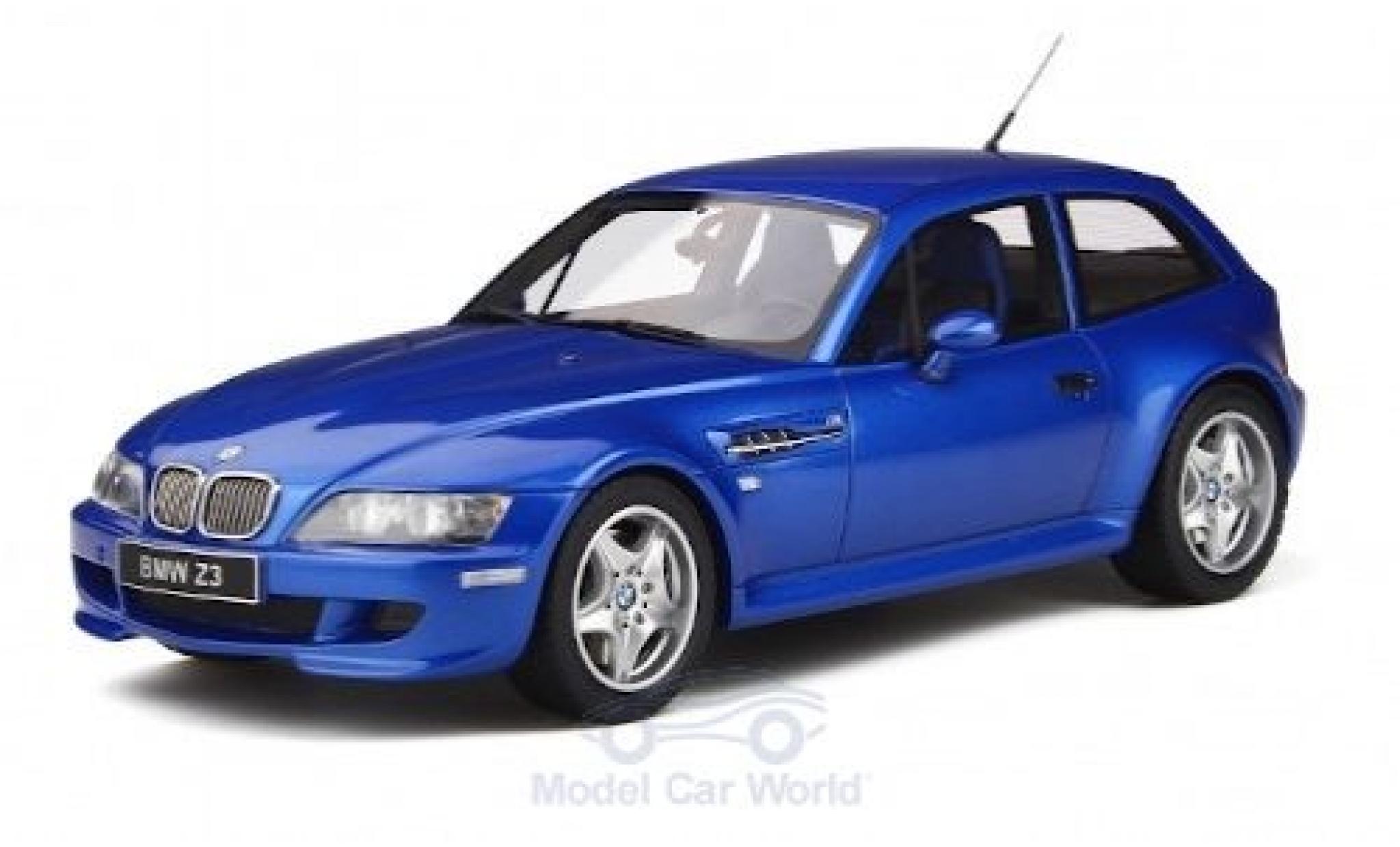 Bmw Z3 1/18 Ottomobile M Coupe 3.2 metallic blue 2000 diecast model cars