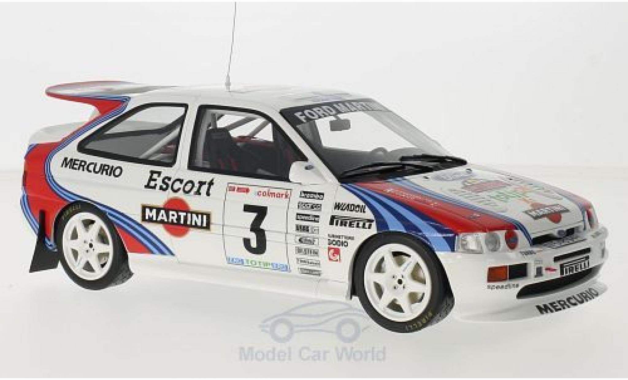 Ford Escort 1/18 Ottomobile RS Cosworth Gr.A No.3 Martini Rally Mille Miglia 1995 F.Cunico/S.Evangelisti diecast model cars