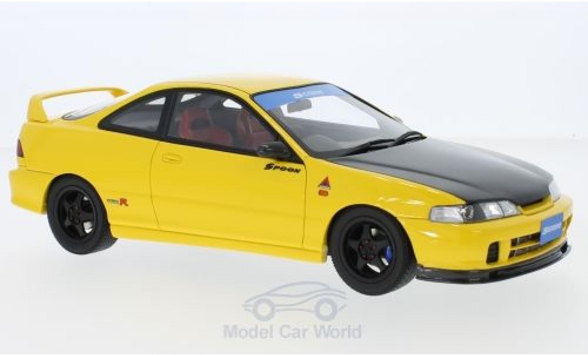 Honda Integra 1/18 Ottomobile (DC2) Spoon yellow/black RHD 1998 diecast model cars