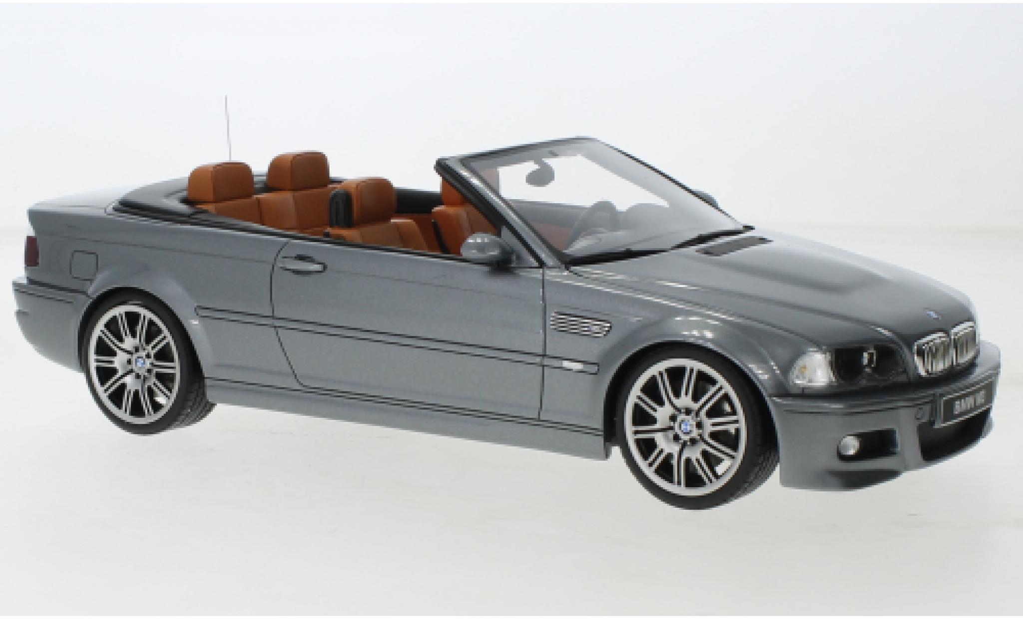 Bmw M3 1/18 Ottomobile (E46) cabriolet metallise grey 2004 diecast model cars