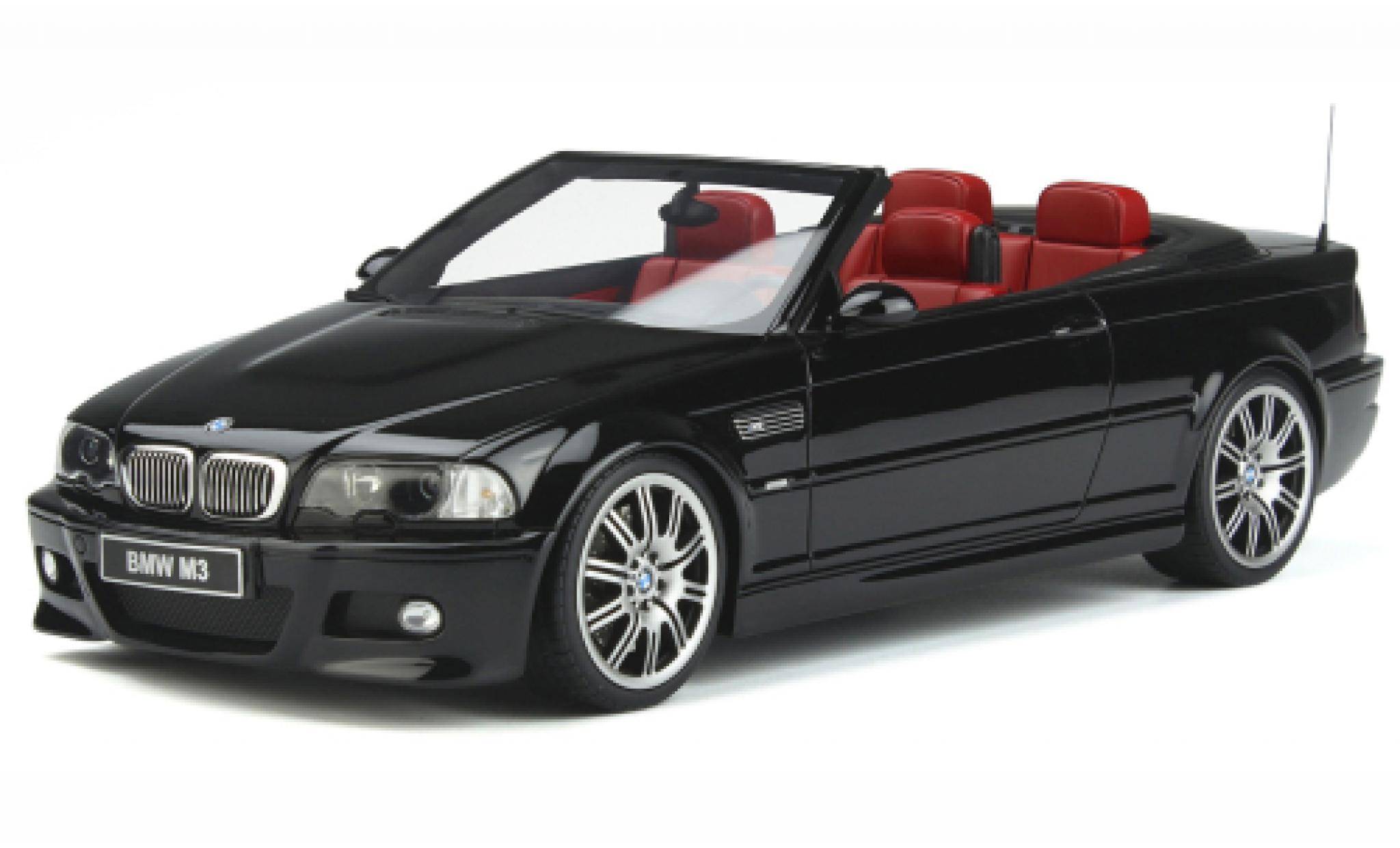 Bmw M3 1/18 Ottomobile (E46) Convertible black 2004 diecast model cars