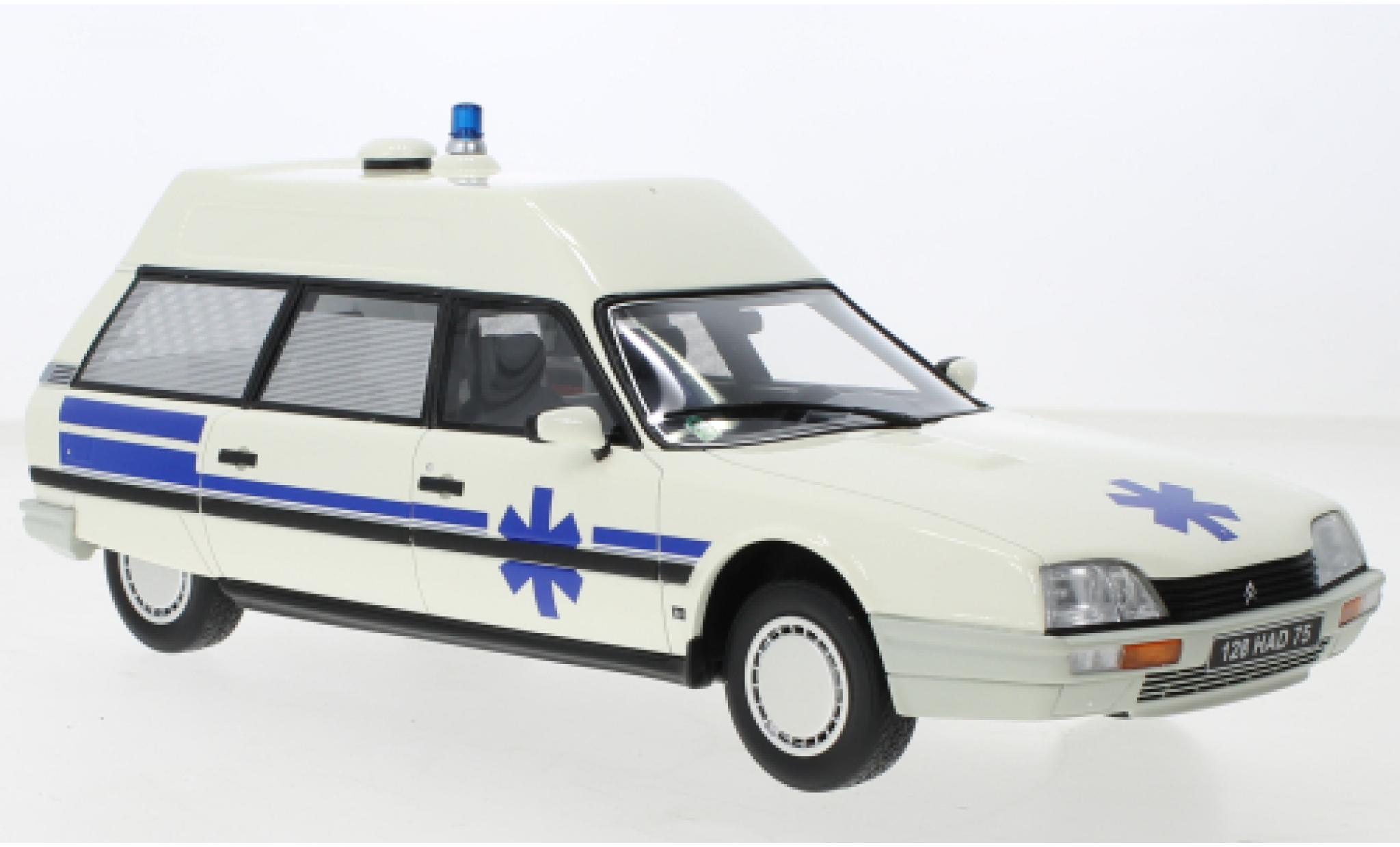 Citroen CX 1/18 Ottomobile Estate Ambulance Quasar Heuliez white 1987 diecast model cars