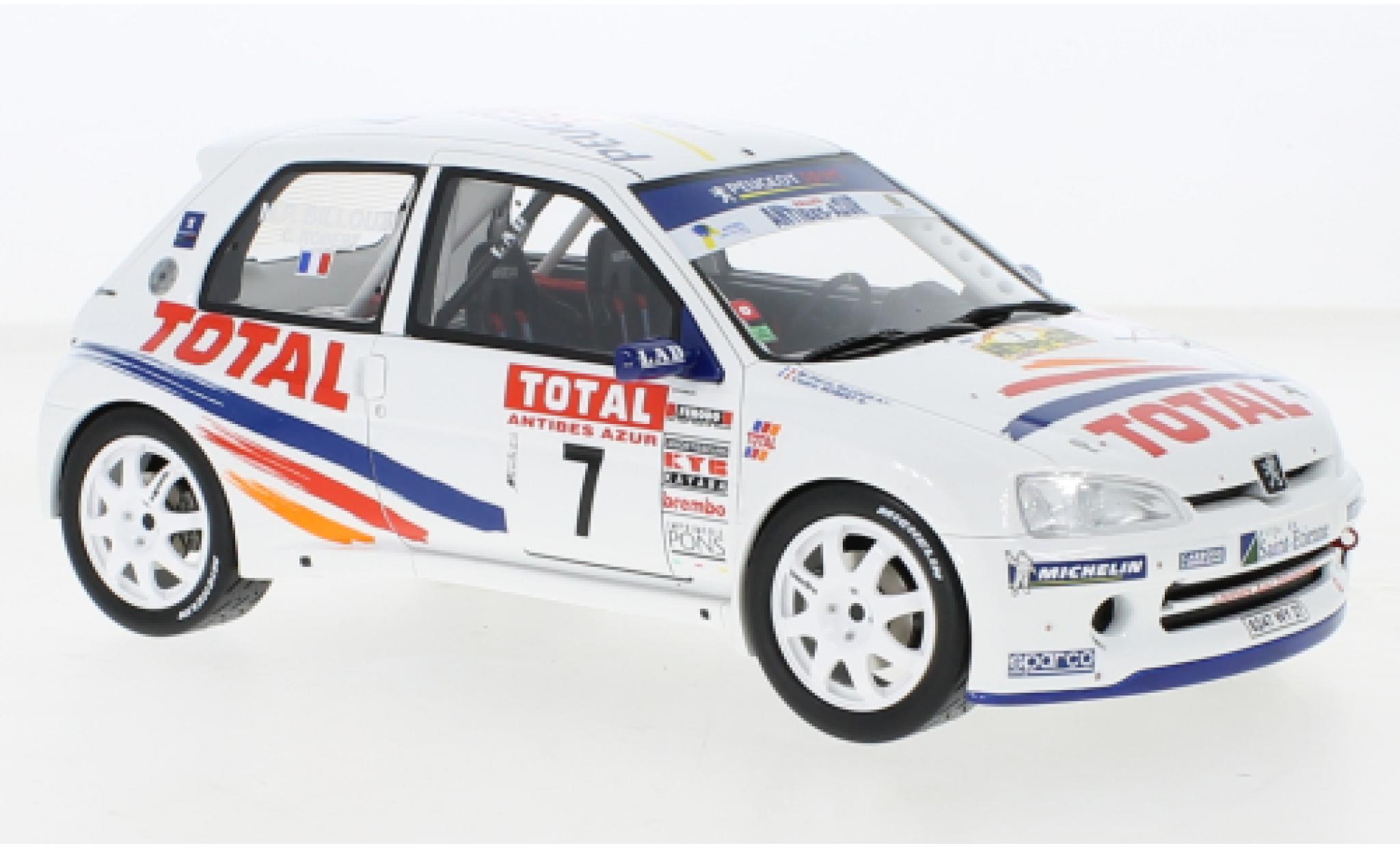Peugeot 106 1/18 Ottomobile Maxi No.7 Rally Antibes 2000 diecast model cars
