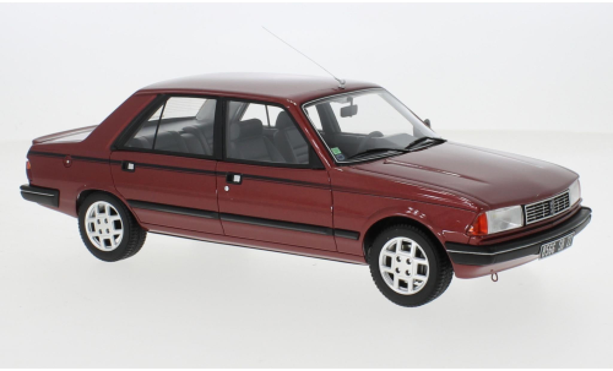 Peugeot 305 1/18 Ottomobile GTX metallise red fonc&eacute; 1985 diecast model cars