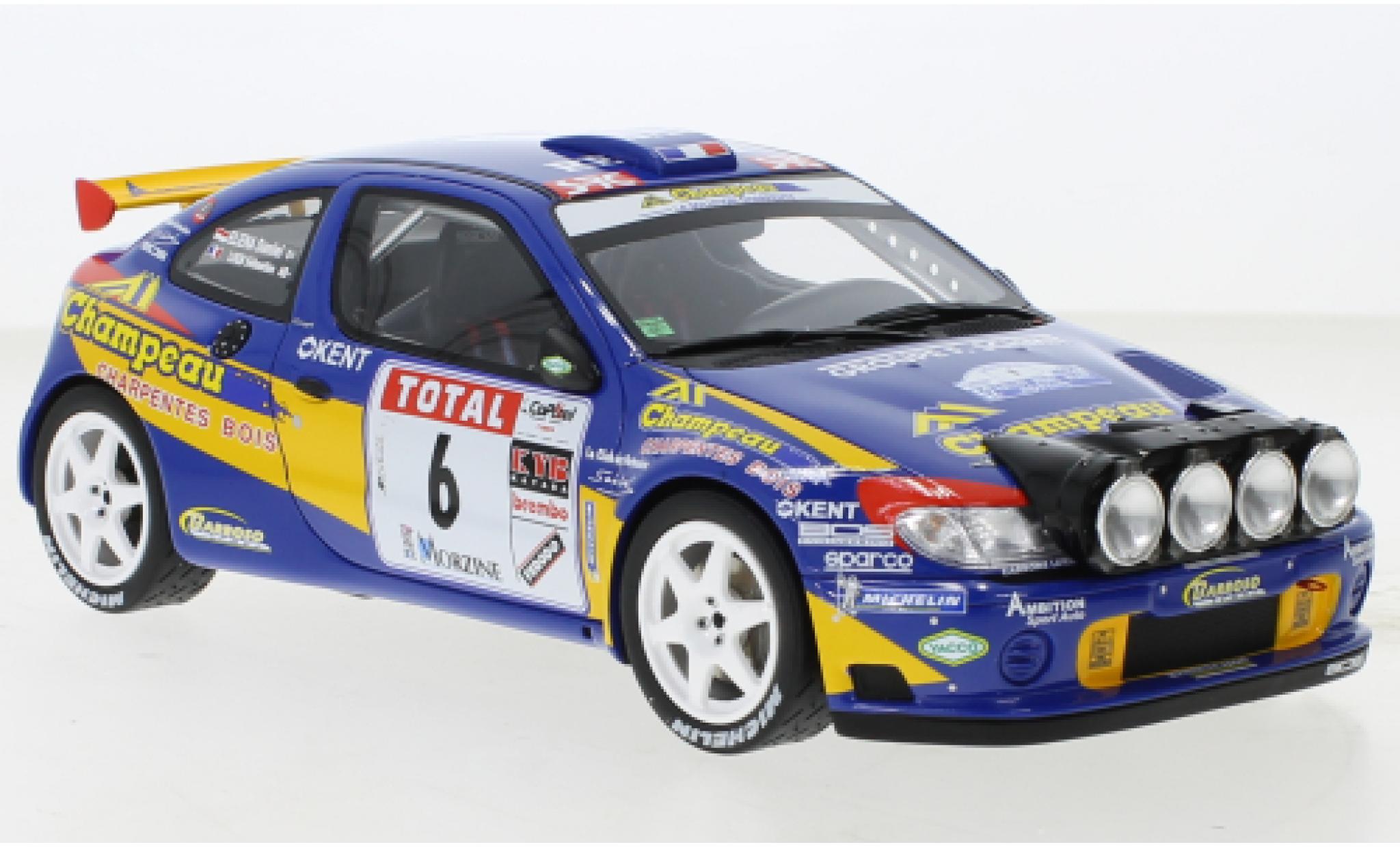 Renault Megane 1/18 Ottomobile Maxi No.6 Rally du Mont Blanc 2000 diecast model cars