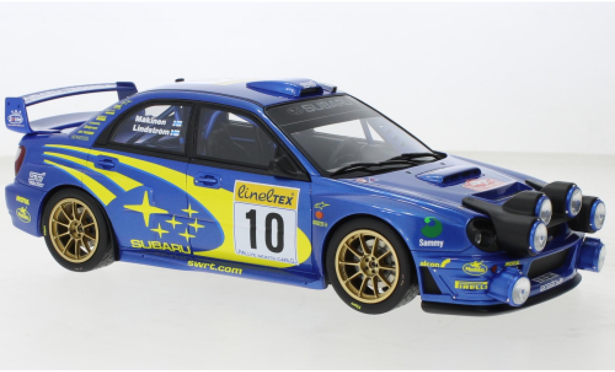 Subaru Impreza 1/18 Ottomobile S7 WRC No.10 555 WRT Rally WM Rally Monte Carlo 2002 diecast model cars