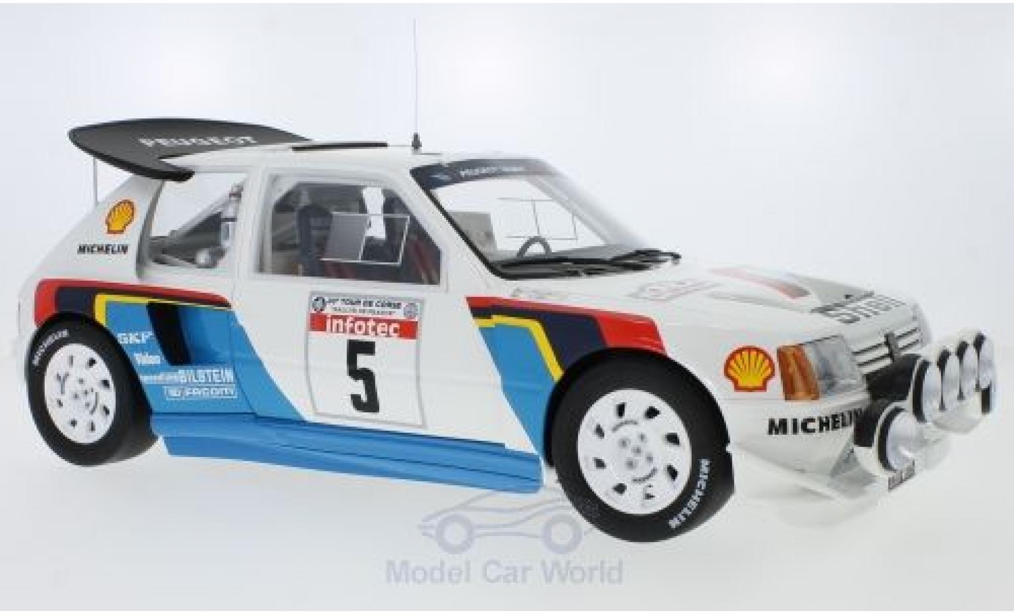 Peugeot 205 1/18 Ottomobile T16 Evo 2 No.5 Talbot Sport Rally WM Rally Tour de Corse 1986 B.Saby/J-F.Fauchille diecast model cars