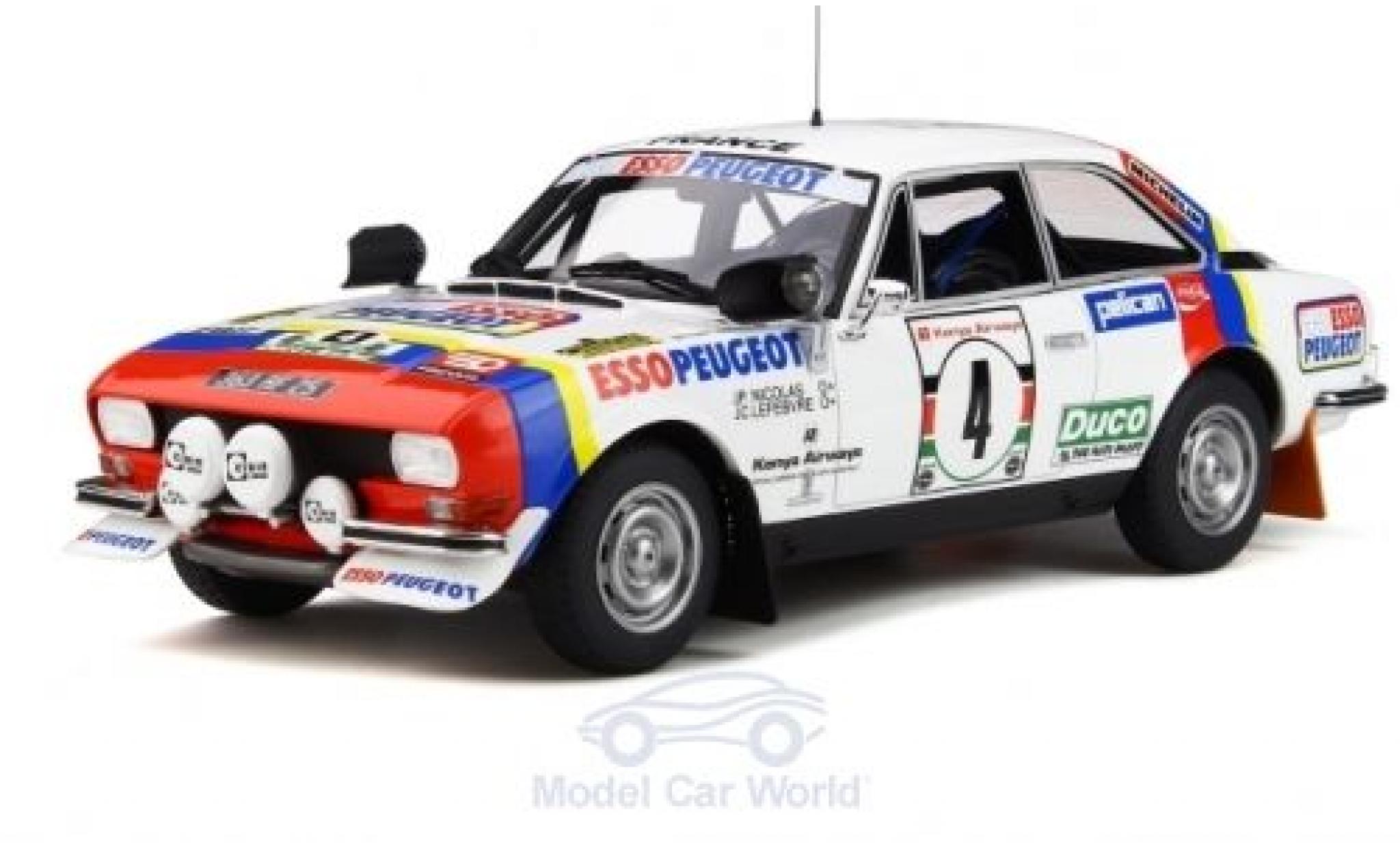 Peugeot 504 1/18 Ottomobile Gr.4 Coupe V6 No.4 Rally WM Safari Rally 1978 J.P.Nicolas/J.C.Lefebvre diecast model cars
