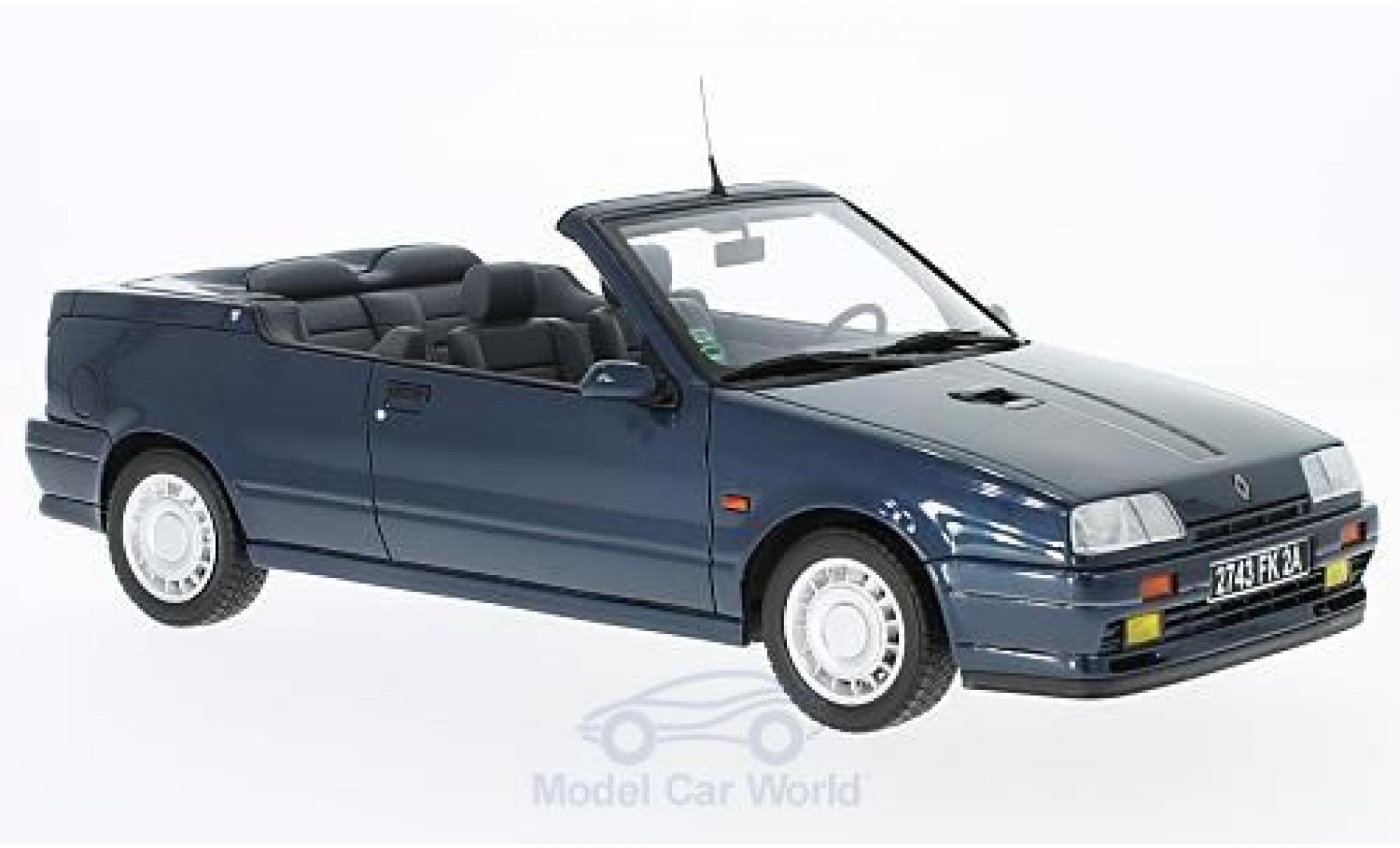 Renault 19 1/18 Ottomobile 16S Convertible metallic blue diecast model cars