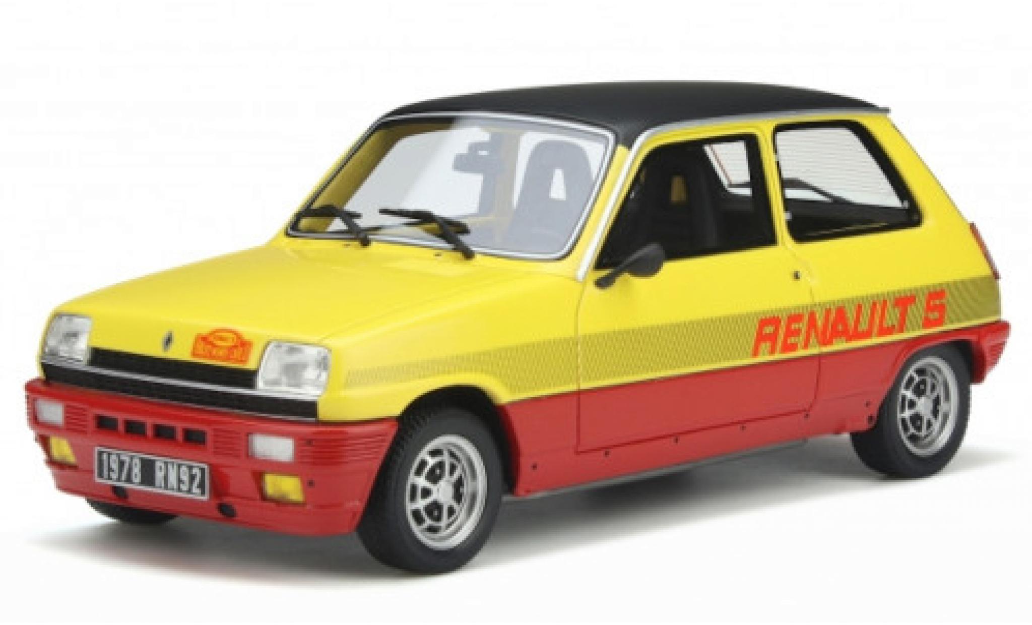 Renault 5 1/18 Ottomobile TS Monte Carlo yellow/red 1978 diecast model cars