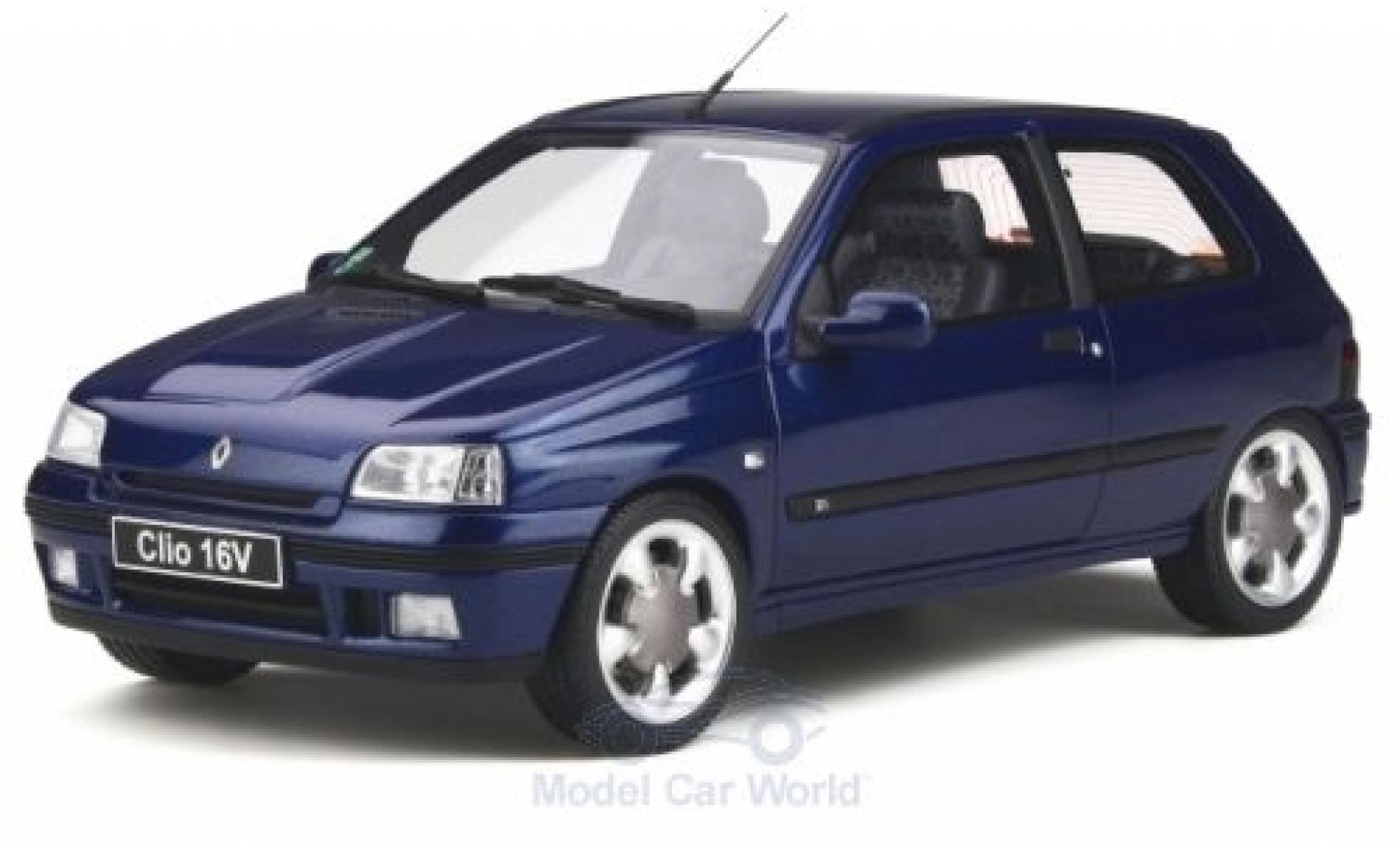 Renault Clio 1/18 Ottomobile 16V (Phase 2) metallic blue 1995 diecast model cars