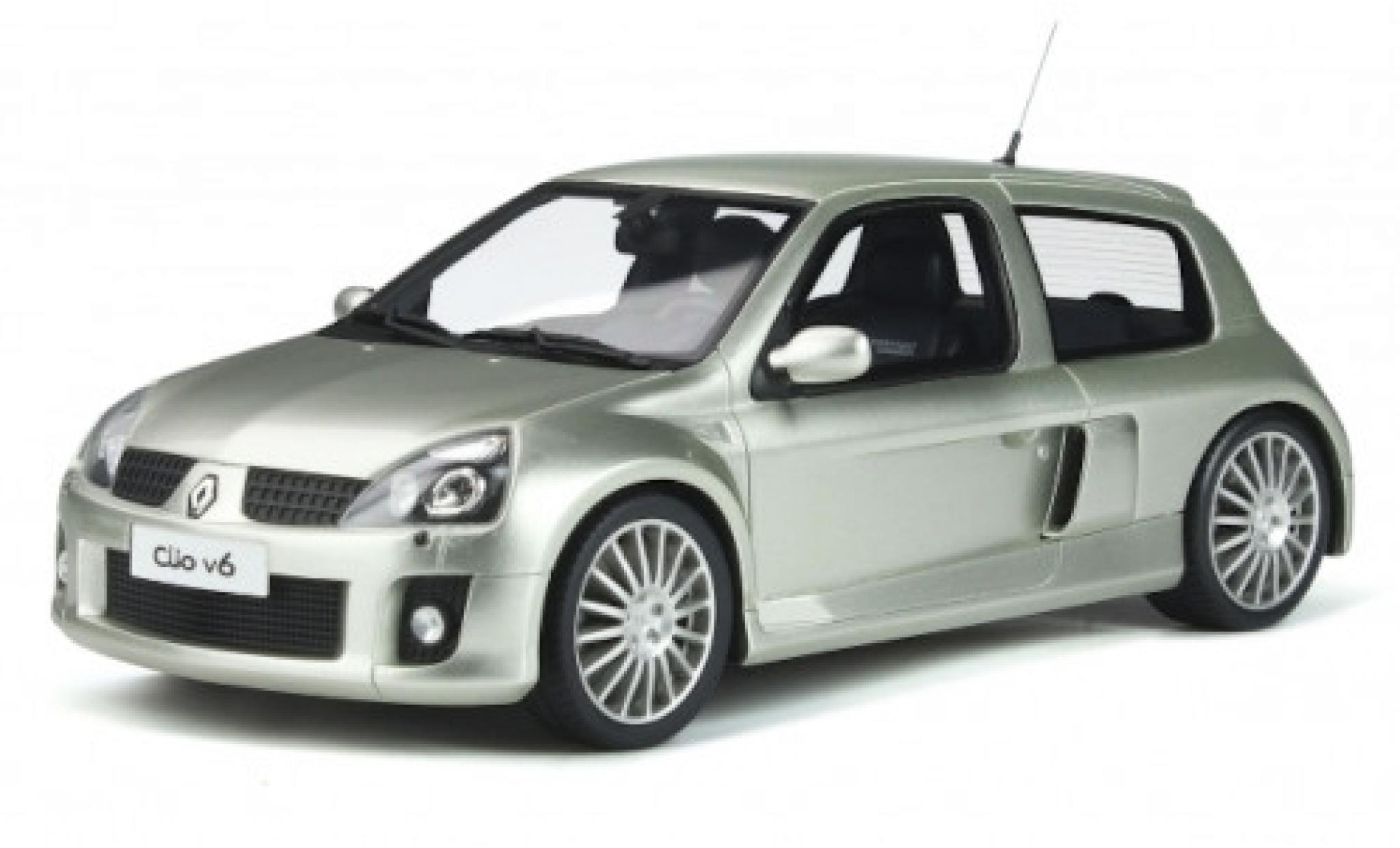 Renault Clio 1/18 Ottomobile V6 Phase 2 grey 2003 diecast model cars