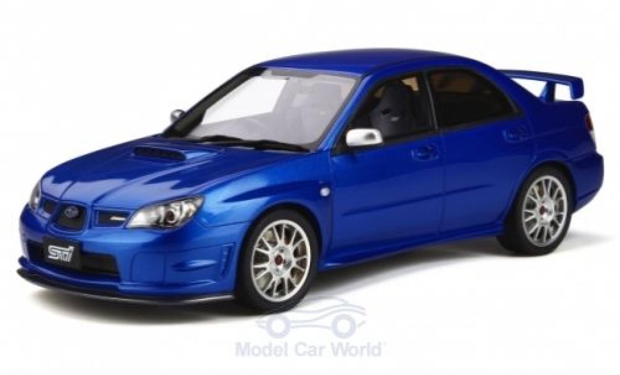 Subaru Impreza 1/18 Ottomobile STI (S204) metallic blue RHD 2006 diecast model cars