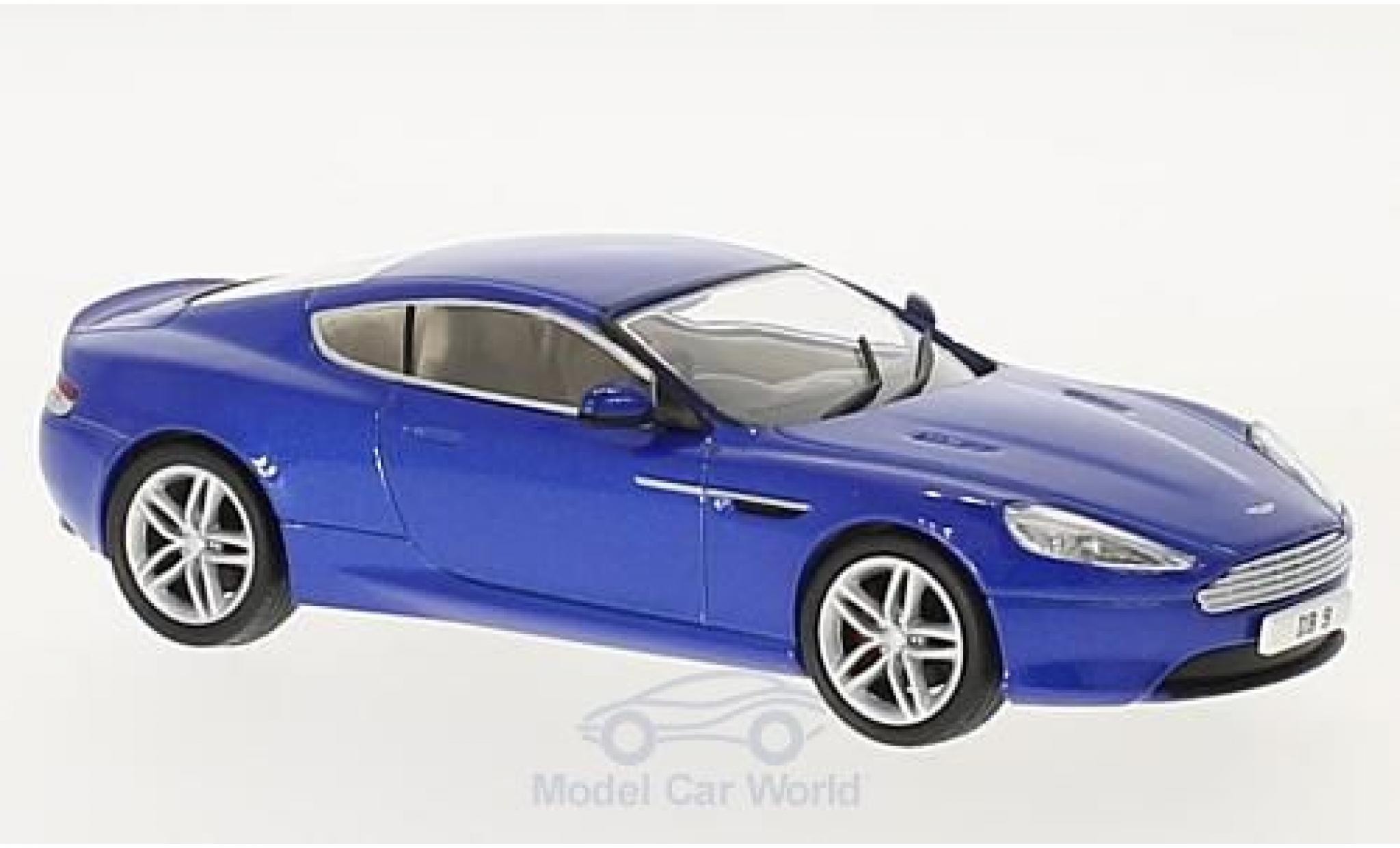 Aston Martin DB9 1/43 Oxford Coupe metallic blue RHD diecast model cars