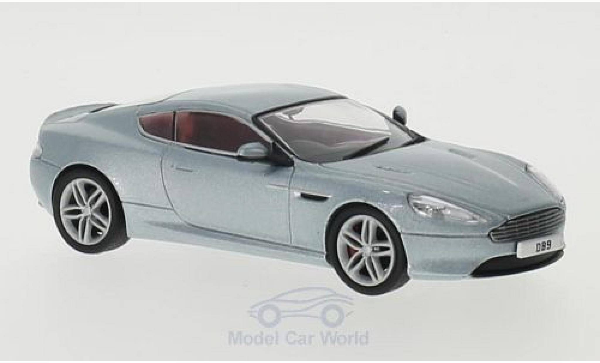 Aston Martin DB9 1/43 Oxford Coupe metallic blue RHD diecast model cars