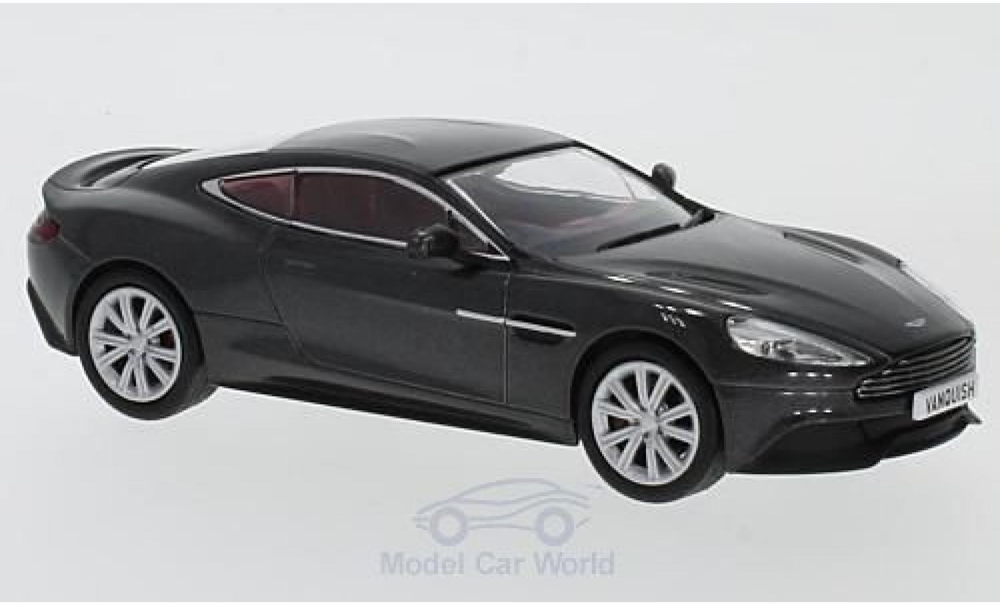 Aston Martin Vanquish 1/43 Oxford Coupe metallic grey RHD diecast model cars